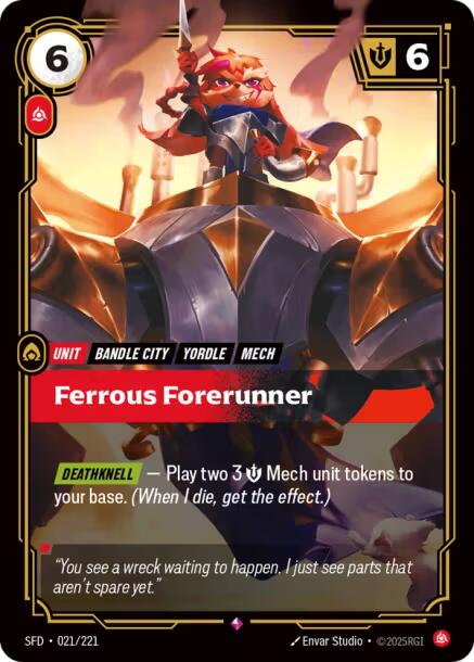 Riftbound: League of Legends Trading Card Game: Ferrous Forerunner card image