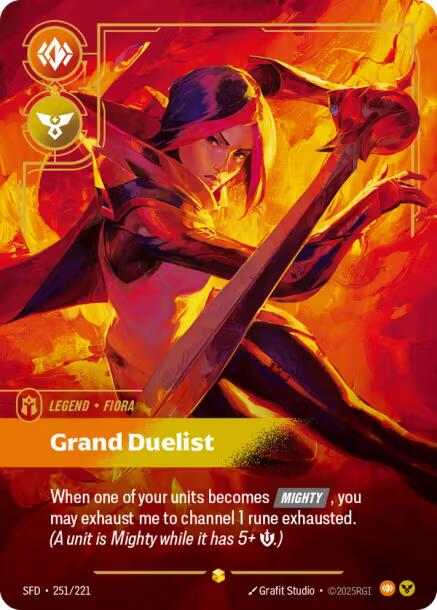 Riftbound: League of Legends Trading Card Game: Fiora - Grand Duelist (Overnumbered) card image