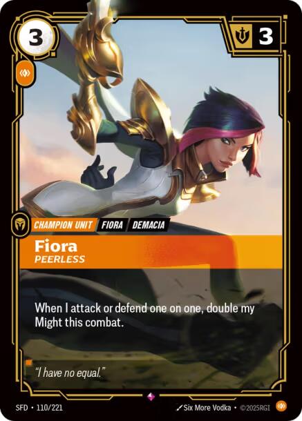 Riftbound: League of Legends Trading Card Game: Fiora - Peerless card image