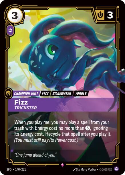 Riftbound: League of Legends Trading Card Game: Fizz - Trickster card image
