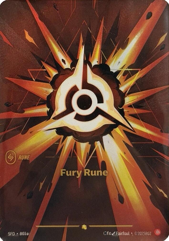 Riftbound: League of Legends Trading Card Game: Fury Rune (Alternate Art) card image