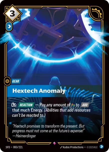 Riftbound: League of Legends Trading Card Game: Hextech Anomaly card image