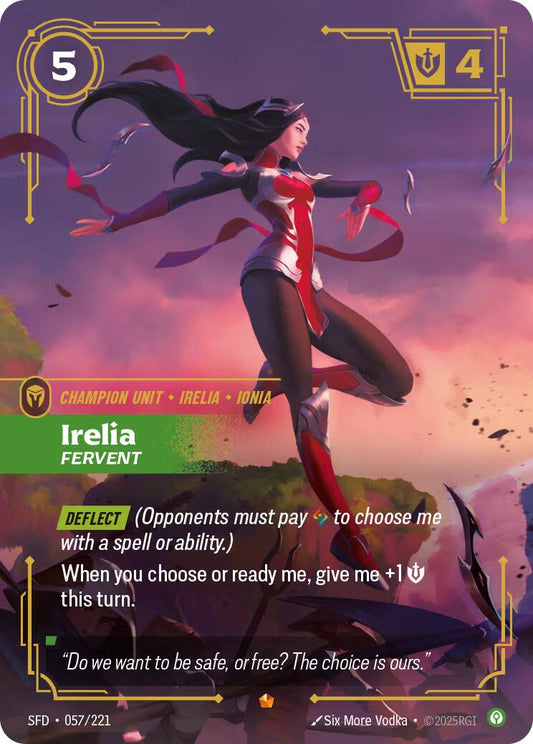 Riftbound: League of Legends Trading Card Game: Irelia - Fervent card image