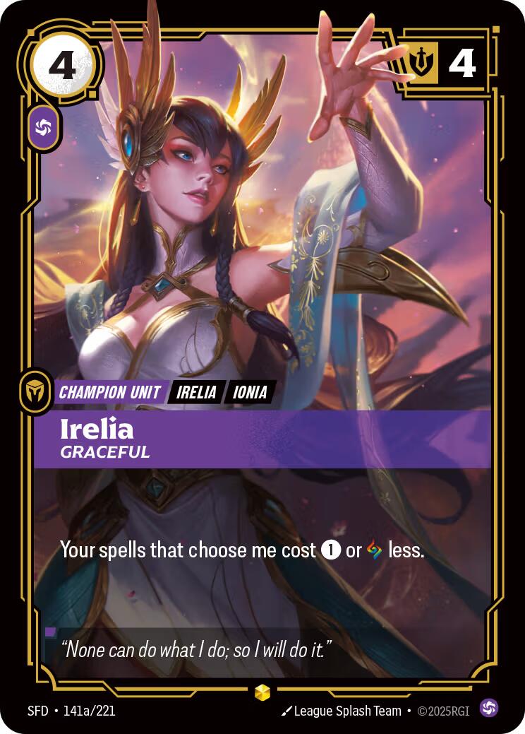 Riftbound: League of Legends Trading Card Game: Irelia - Graceful (Alternate Art) card image
