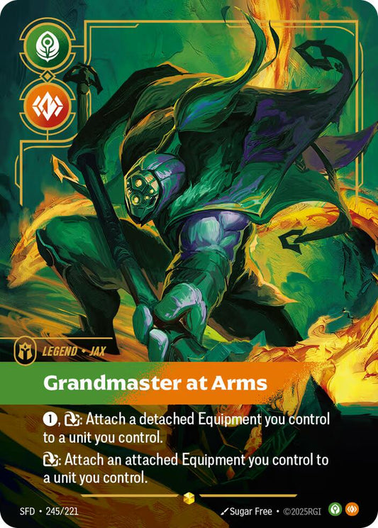 Riftbound: League of Legends Trading Card Game: Jax - Grandmaster At Arms (Overnumbered) card image