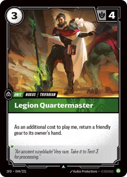 Riftbound: League of Legends Trading Card Game: Legion Quartermaster card image