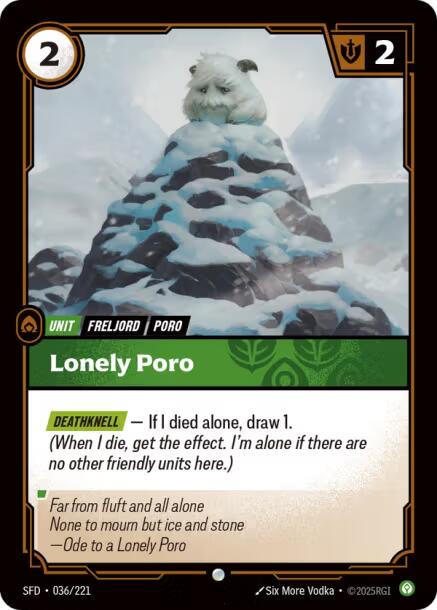 Riftbound: League of Legends Trading Card Game: Lonely Poro card image
