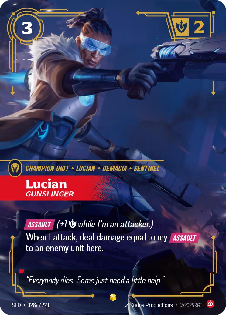 Riftbound: League of Legends Trading Card Game: Lucian - Gunslinger (Alternate Art) card image