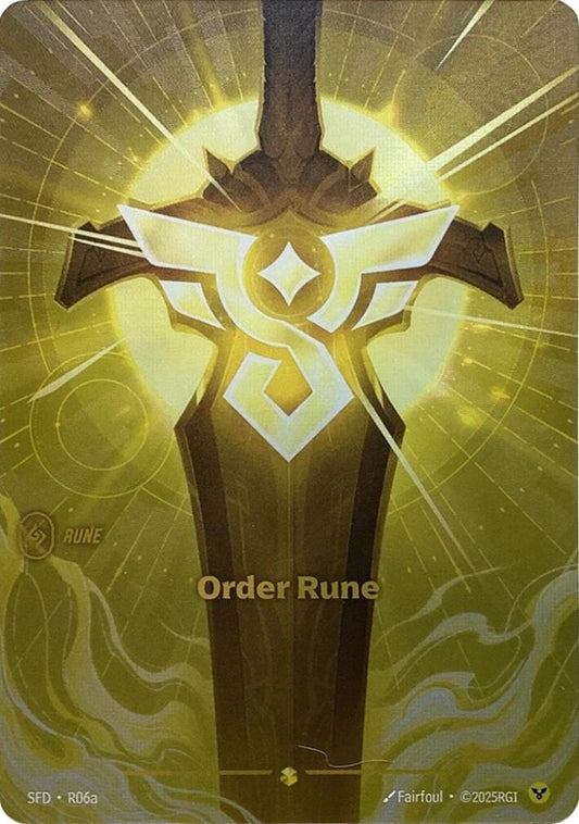 Riftbound: League of Legends Trading Card Game: Order Rune (Alternate Art) card image