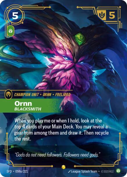 Riftbound: League of Legends Trading Card Game: Ornn - Blacksmith (Alternate Art) card image