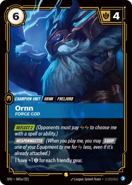 Riftbound: League of Legends Trading Card Game: Ornn - Forge God (Alternate Art) card image