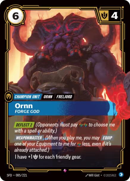 Riftbound: League of Legends Trading Card Game: Ornn - Forge God card image