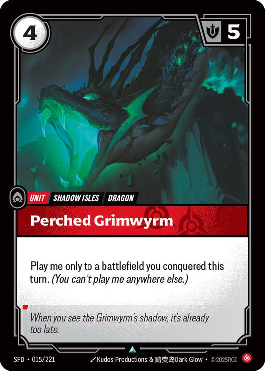 Riftbound: League of Legends Trading Card Game: Perched Grimwyrm card image