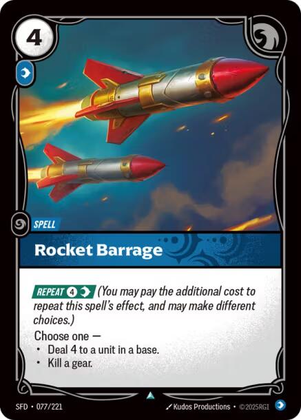 Riftbound: League of Legends Trading Card Game: Rocket Barrage card image