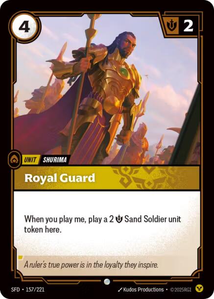 Riftbound: League of Legends Trading Card Game: Royal Guard card image