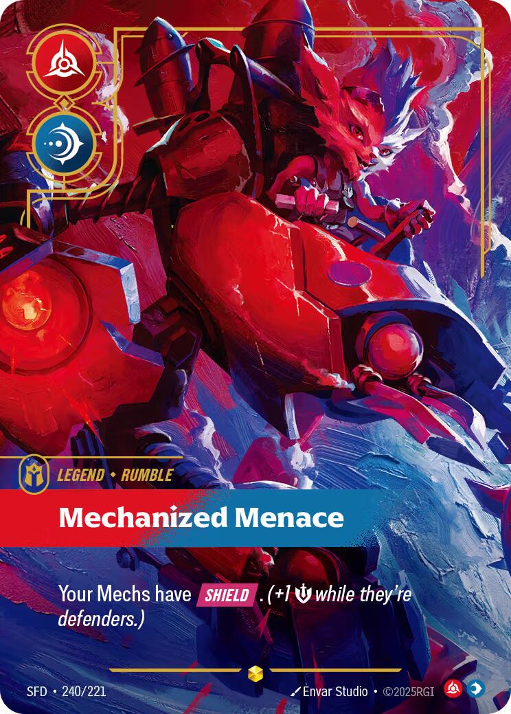 Riftbound: League of Legends Trading Card Game: Rumble - Mechanized Menace (Overnumbered) card image