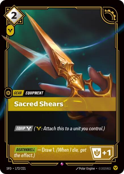 Riftbound: League of Legends Trading Card Game: Sacred Shears card image