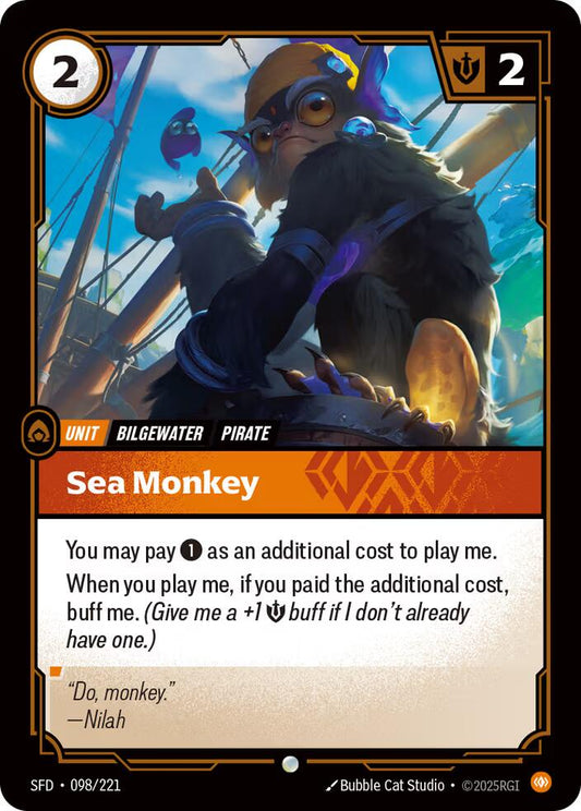 Riftbound: League of Legends Trading Card Game: Sea Monkey card image