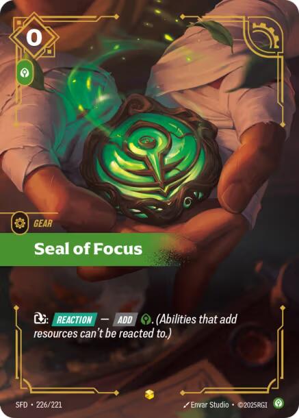 Riftbound: League of Legends Trading Card Game: Seal of Focus (Overnumbered) card image
