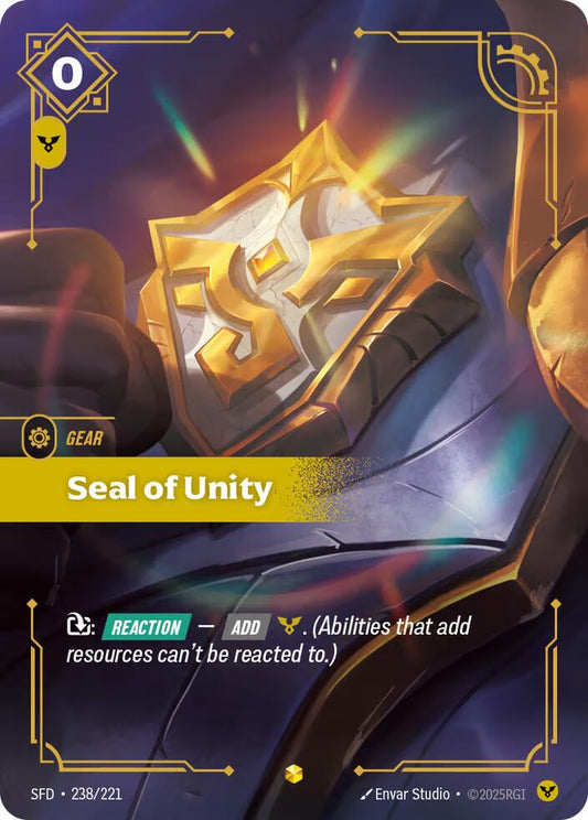 Riftbound: League of Legends Trading Card Game: Seal of Unity (Overnumbered) card image