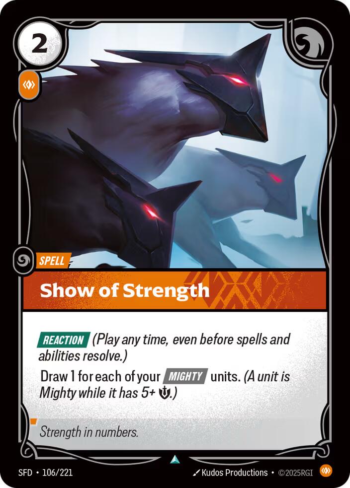 Riftbound: League of Legends Trading Card Game: Show of Strength card image
