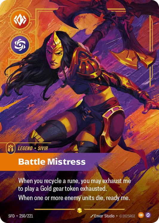 Riftbound: League of Legends Trading Card Game: Sivir - Battle Mistress (Overnumbered) card image
