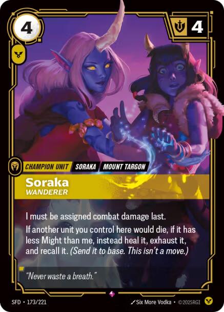 Riftbound: League of Legends Trading Card Game: Soraka - Wanderer card image