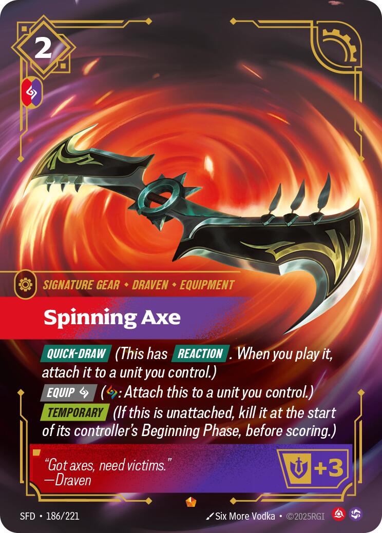 Riftbound: League of Legends Trading Card Game: Spinning Axe card image
