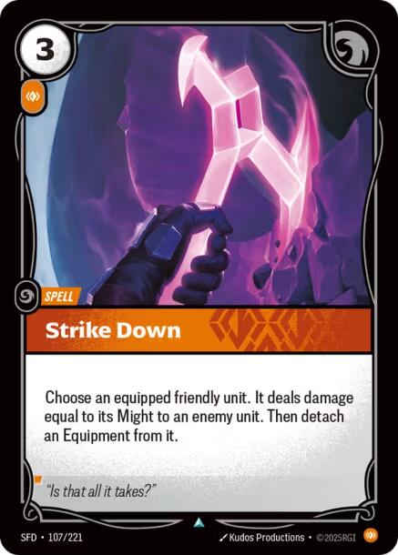 Riftbound: League of Legends Trading Card Game: Strike Down card image