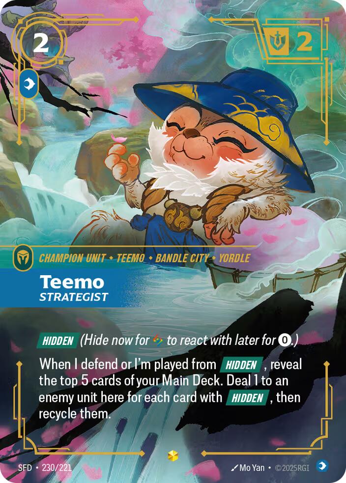 Riftbound: League of Legends Trading Card Game: Teemo - Strategist (Overnumbered) card image