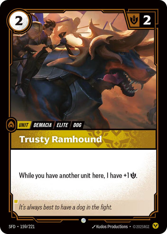 Riftbound: League of Legends Trading Card Game: Trusty Ramhound card image