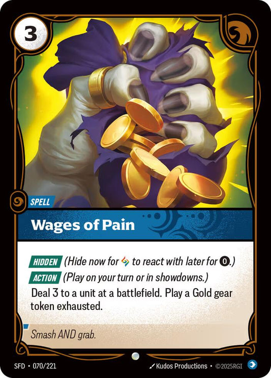 Riftbound: League of Legends Trading Card Game: Wages of Pain card image