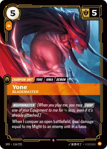 Riftbound: League of Legends Trading Card Game: Yone - Blademaster card image