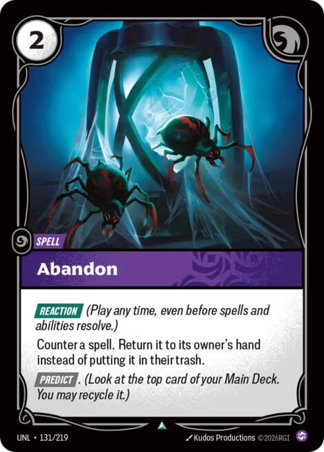 Riftbound: League of Legends Trading Card Game: Abandon card image