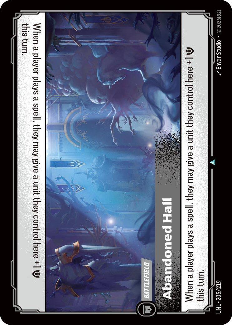 Riftbound: League of Legends Trading Card Game: Abandoned Hall card image