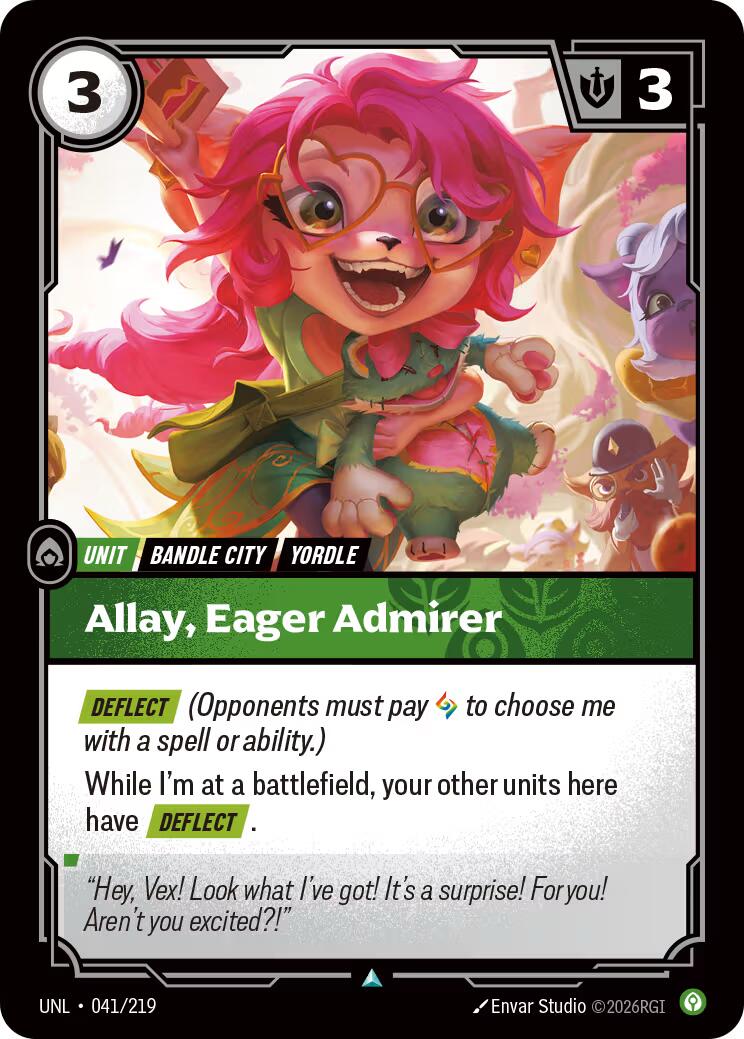 Riftbound: League of Legends Trading Card Game: Allay, Eager Admirer card image