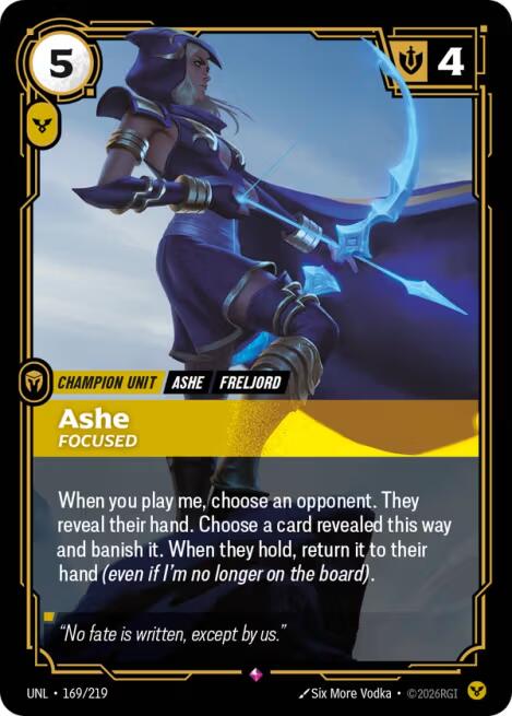 Riftbound: League of Legends Trading Card Game: Ashe - Focused card image