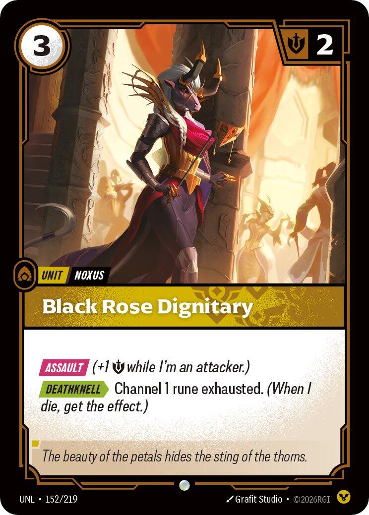 Riftbound: League of Legends Trading Card Game: Black Rose Dignitary card image