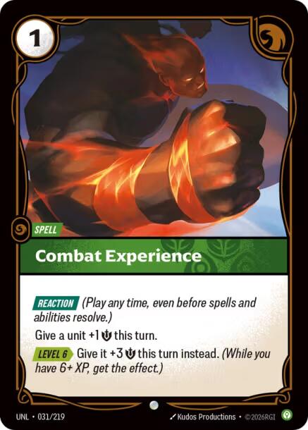 Riftbound: League of Legends Trading Card Game: Combat Experience card image