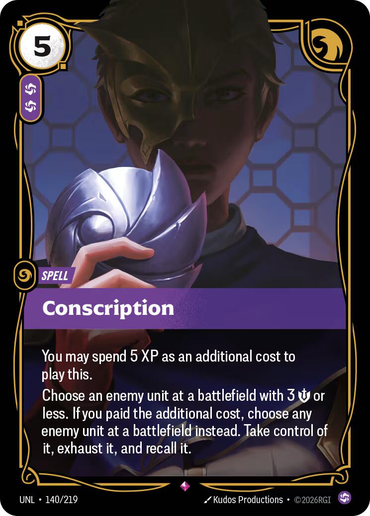 Riftbound: League of Legends Trading Card Game: Conscription card image