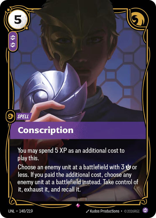 Riftbound: League of Legends Trading Card Game: Conscription card image