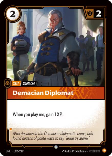 Riftbound: League of Legends Trading Card Game: Demacian Diplomat card image