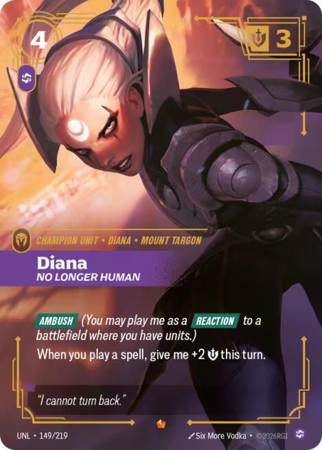 Riftbound: League of Legends Trading Card Game: Diana - No Longer Human card image