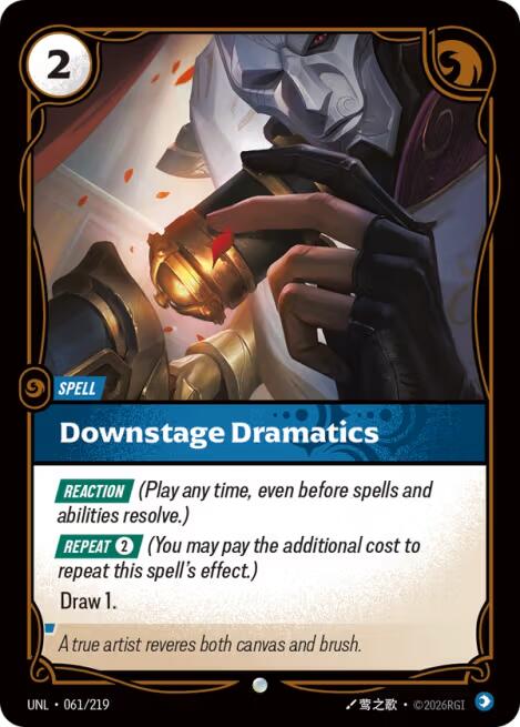 Riftbound: League of Legends Trading Card Game: Downstage Dramatics card image