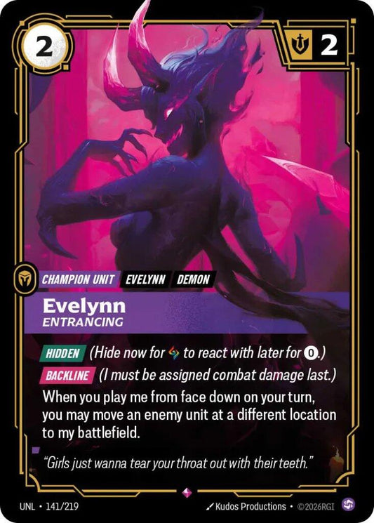 Riftbound: League of Legends Trading Card Game: Evelynn - Entrancing card image