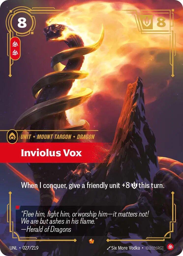 Riftbound: League of Legends Trading Card Game: Inviolus Vox card image