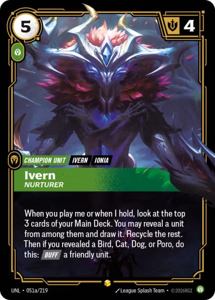Riftbound: League of Legends Trading Card Game: Ivern - Nurturer (Alternate Art) card image