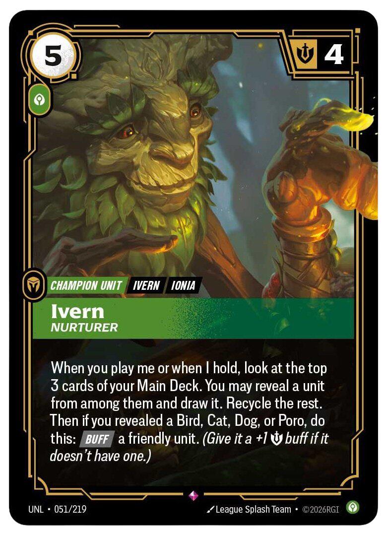 Riftbound: League of Legends Trading Card Game: Ivern - Nurturer card image