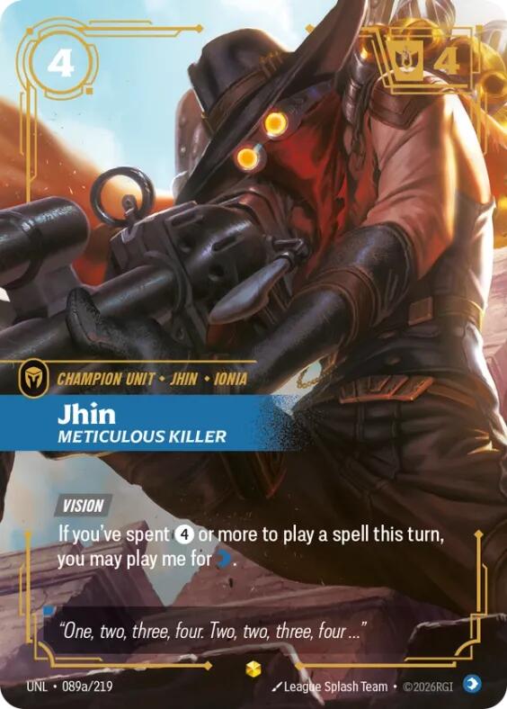 Riftbound: League of Legends Trading Card Game: Jhin - Meticulous Killer (Alternate Art) card image