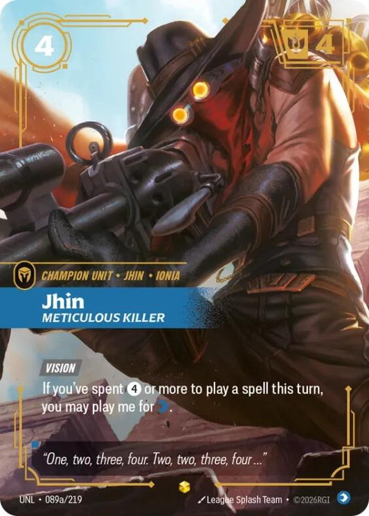 Riftbound: League of Legends Trading Card Game: Jhin - Meticulous Killer (Alternate Art) card image
